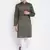Green plain pure cotton men-kurtas