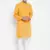 Yellow plain pure cotton men-kurtas