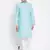 Blue plain pure cotton men-kurtas