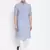 Blue plain pure cotton men-kurtas