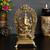 eCraftIndia Lord Ganesha Sitting on Throne Brass Handcrafted Idol