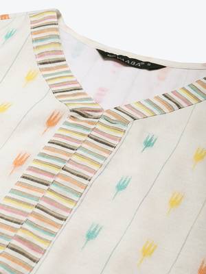 White self design cotton salwar 2