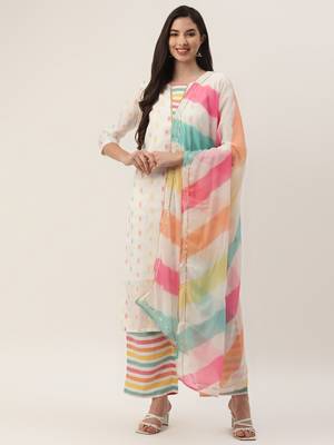 White self design cotton salwar 1