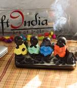 Handcrafted   4 Meditating Buddha For Home Decor| fice Decor| Christmas Decor| Diwali Decor| Vaastu Decor| Fengshui