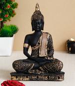 e craft india black & golden buddha decorative showpiece