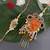 (Combo of 2) Designer Rakhi Lumba Set Orange Floral/Pearl Designs Rakhi For Brother And Bhabhi