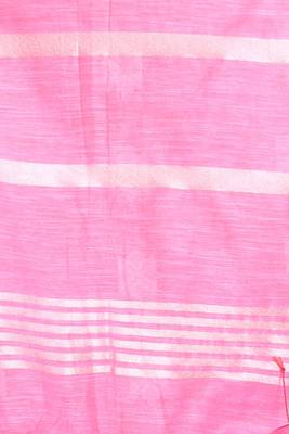 This is   Pink Blended Silk soft saree with geometric motiff from Charukriti 4