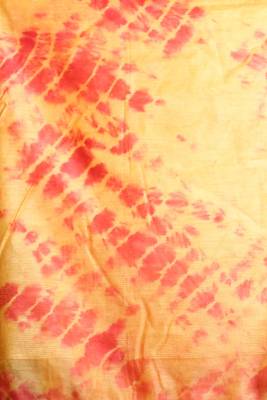 This is   Mustard Blended Silk soft tie dye saree from Charukriti 4