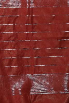This is   Garnet Red Blended Silk saree with temple border from Charukriti 4