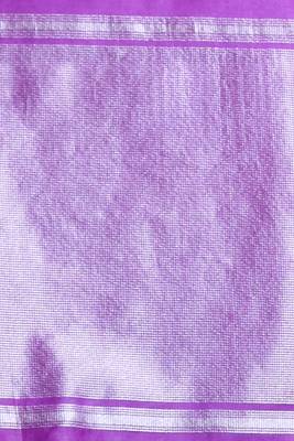 This is   Purple Blended Silk saree with temple border from Charukriti 4