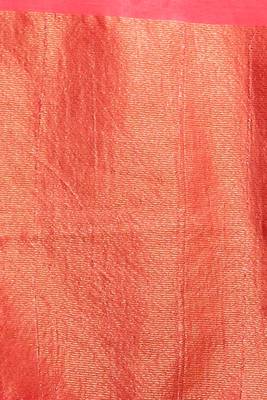 This is   Red Blended Silk soft saree with textured design from Charukriti 4