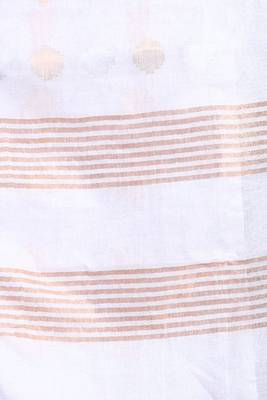 This is   White Tissue soft saree with polka dots from Charukriti 4