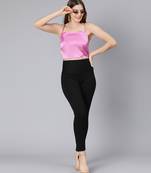 Pestal purple shoulder strap women party wear top