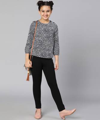 Tropical print newest girl top 1