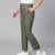 Gleam olive elasticated  girl pant