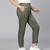 Gleam olive elasticated  girl pant
