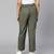 Gleam olive elasticated  girl pant