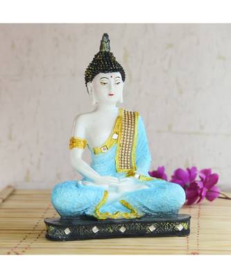 eCraftIndia Blue Buddha Decorative Showpiece - 24 cm 1