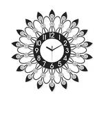 eCraftIndia Diamond Series Flower Design Iron Wall Clock