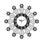 eCraftIndia Diamond Series Flower Design Iron Wall Clock
