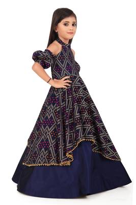 Kids Blue Gown For Girls  2