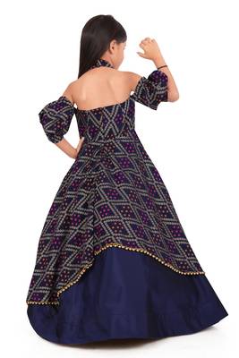 Kids Blue Gown For Girls  4