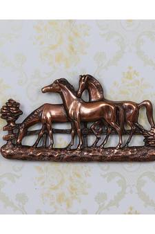 eCraftIndia Set of 3 Horses Decorative Wall Hanging