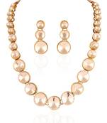 Elegant Gold Plated Australian Diamond Stone  Necklace Set
