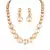 Elegant Gold Plated Australian Diamond Stone  Necklace Set