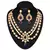 Gleaming Gold  Plated Australian Diamond Stone  Necklace Set