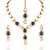 Alluring Gold Plated Australian Diamond Stone  Necklace Set