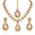 Glimmery Gold Plated Australian Diamond Stone  Necklace Set