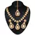Glimmery Gold Plated Australian Diamond Stone  Necklace Set