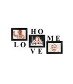 India Memory Wall Collage Photo Frame  Set of 3 Photo Frames for 3 Photos of 57, 1 piece of HOME, 1 piece of LOVE