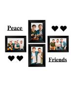 Memory Wall  Photo Frame    4 Photo Frames for 4 Photos  57 1 Piece  PEACE 1 Piece  FRIENDS 4 Pieces  HEARTS