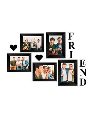 Memory Wall  Photo Frame    5 Photo Frames for 3 Photos  46 2 Photos  57 1 Piece  FRIENDS 2 Pieces  HEARTS 2