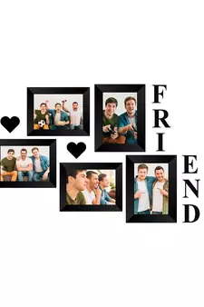 Memory Wall  Photo Frame    5 Photo Frames for 3 Photos  46 2 Photos  57 1 Piece  FRIENDS 2 Pieces  HEARTS