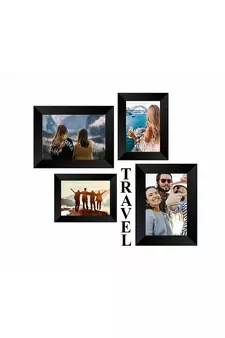 India Memory Wall Collage Photo Frame  Set of 4 Photo Frames for 2 Photos of 46, 2 Photos of 57, 1 Piece of TRAVEL