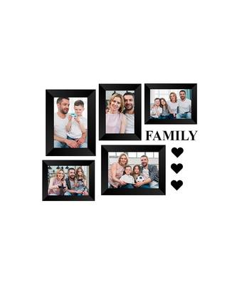 Memory Wall  Photo Frame    5 Photo Frames for 3 Photos  46 2 Photos  57 1 Piece  FAMILY 3 Pieces  HEARTS 1