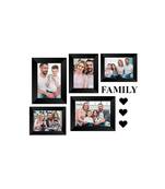 Memory Wall  Photo Frame    5 Photo Frames for 3 Photos  46 2 Photos  57 1 Piece  FAMILY 3 Pieces  HEARTS