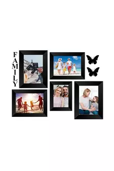 Memory Wall  Photo Frame    5 Photo Frames for 1 Photos  46 4 Photos  57 1 Piece  FAMILY 2 Pieces  BUTTERFLIES