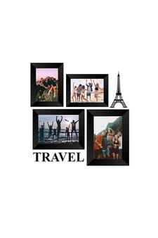 Memory Wall  Photo Frame    4 Photo Frames for 2 Photos  46 2 Photos  57 1 Piece  TRAVEL 1 Piece  EIFFEL TOWER