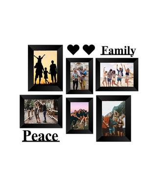 Memory Wall  Photo Frame    6 Photo Frames for 2 Photos  46 4 Photos  57 1 Piece  FAMILY 1 Piece  PEACE 2 Pieces 1