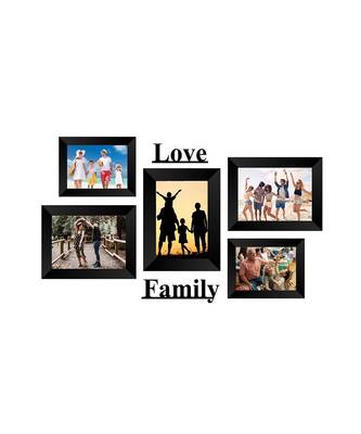 Memory Wall  Photo Frame    5 Photo Frames for 2 Photos  46 3 Photos  57 1 Piece  LOVE 1 Piece  FAMILY 1