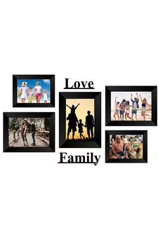 Memory Wall  Photo Frame    5 Photo Frames for 2 Photos  46 3 Photos  57 1 Piece  LOVE 1 Piece  FAMILY