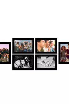 eCraftIndia Memory Wall Collage Photo Frame - Set of 6 Photo Frames for 6 Photos of 5"x7"
