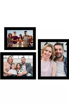 India Memory Wall Collage Photo Frame  Set of 3 Photo Frames for 1 Photo of 57, 1 Photo of 68 and 1 Photo of 810