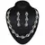 Stylish Rhodium Plated Australian Diamond Stone  Necklace Set