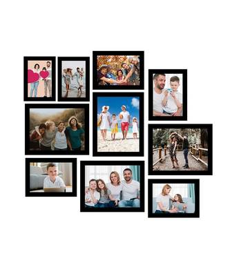 India Memory Wall Collage Photo Frame  Set of 10 Photo Frames for 2 Photos of 57, 4 Photos of 68 and 4 Photos of 810 1