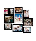 India Memory Wall Collage Photo Frame  Set of 10 Photo Frames for 2 Photos of 57, 4 Photos of 68 and 4 Photos of 810
